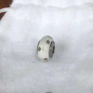 Pandora polka dot Murano glass Charm